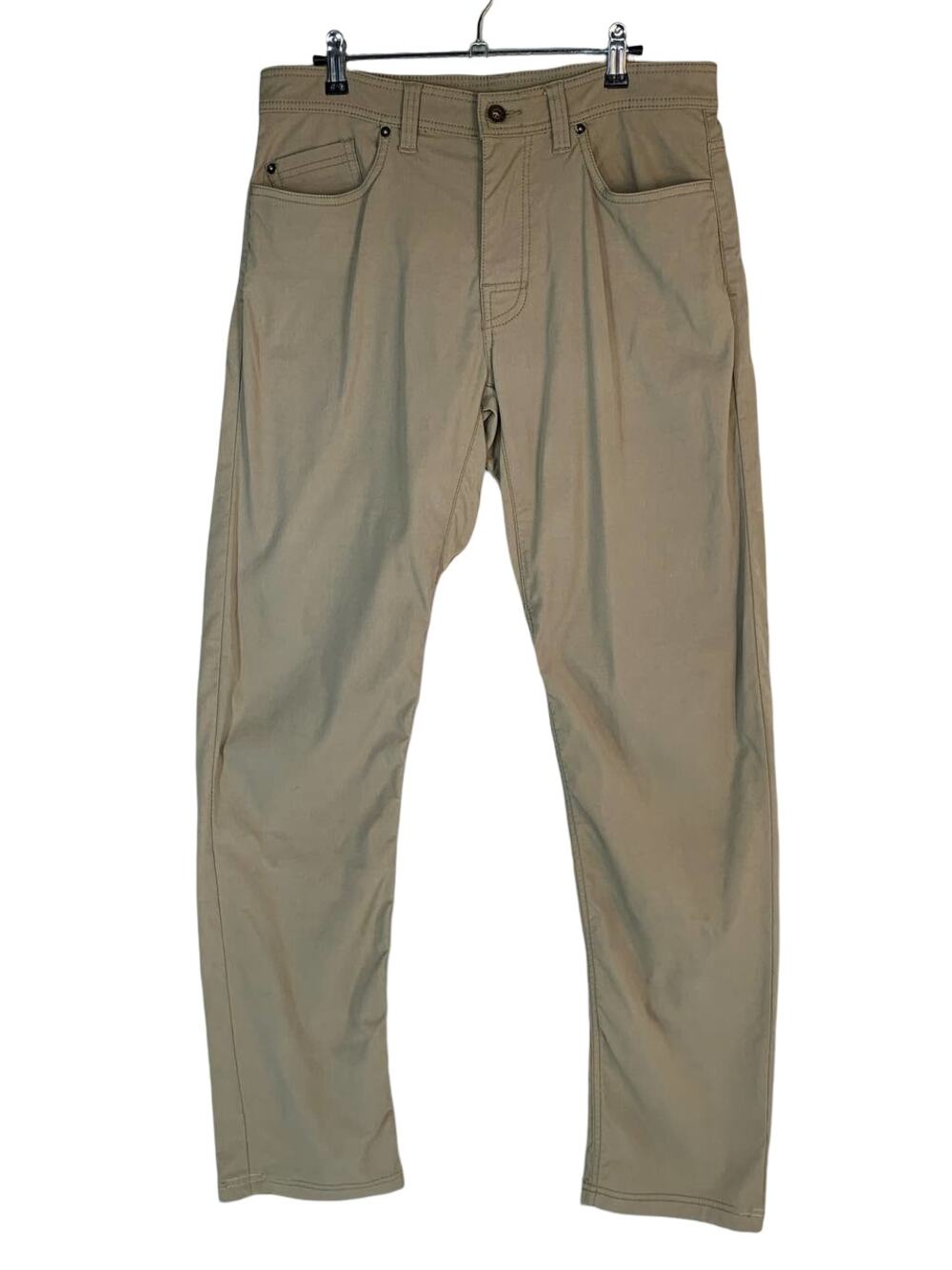 Prana Men Khaki Outdoor Performance Pants 32x34 Hiking Utility Style